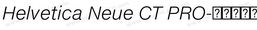 Helvetica Neue CT PRO字体转换